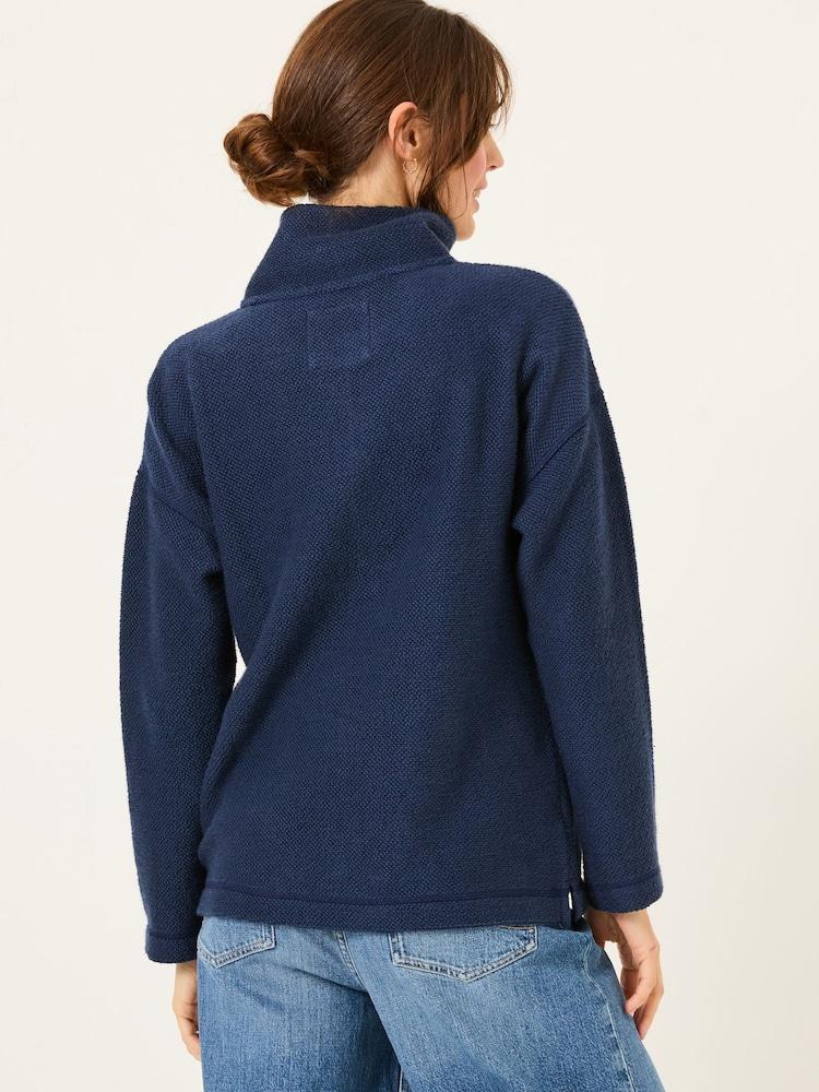 Fat Face Navy Thea Half Neck Sweatshirt
