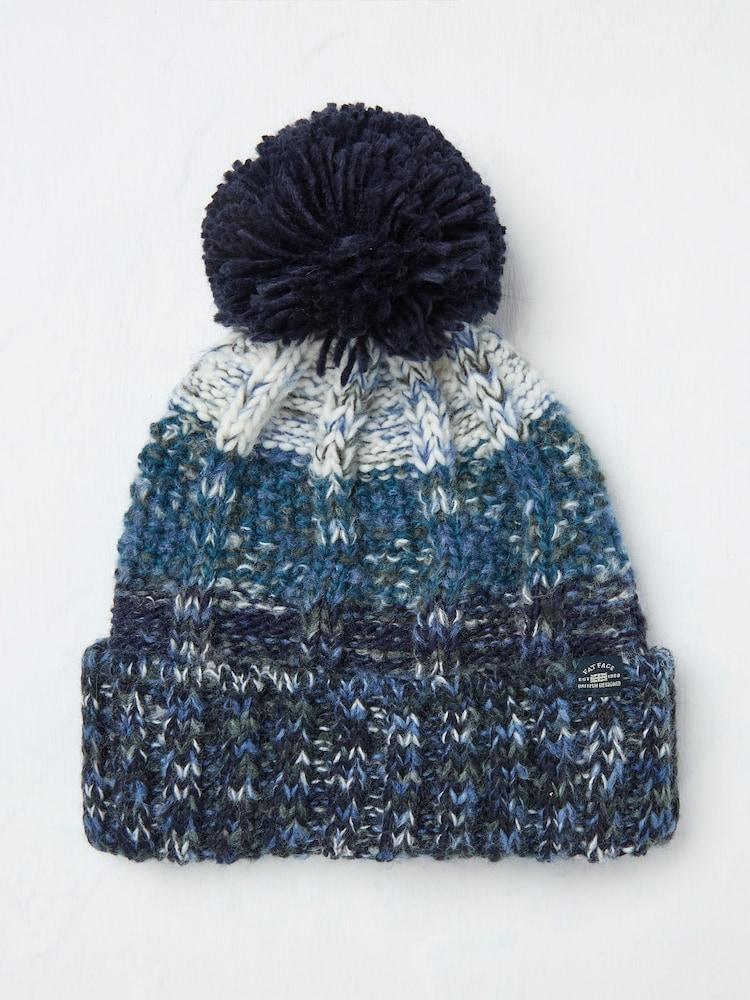 Fat Face Navy Truro Bobble Hat