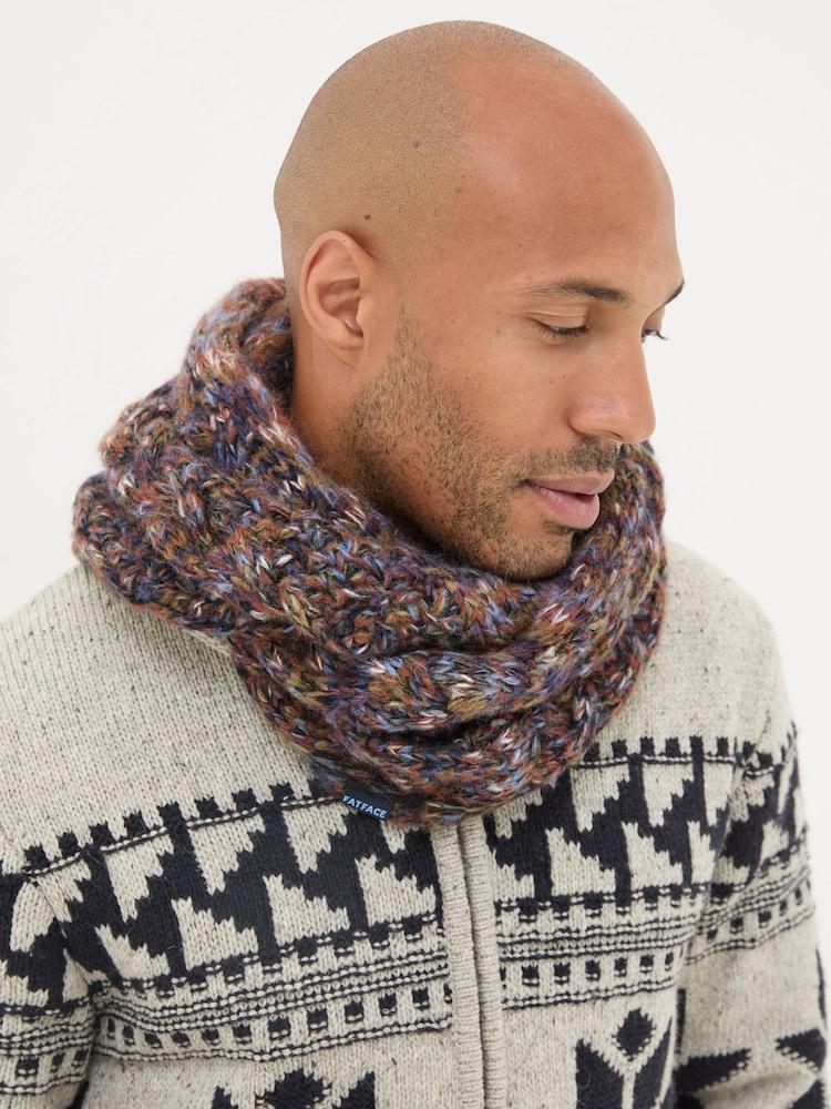 Fat Face Navy Twist Snood