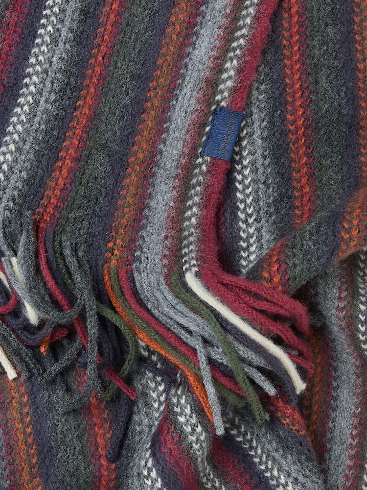 Fat Face Navy Vertical Stripe Scarf