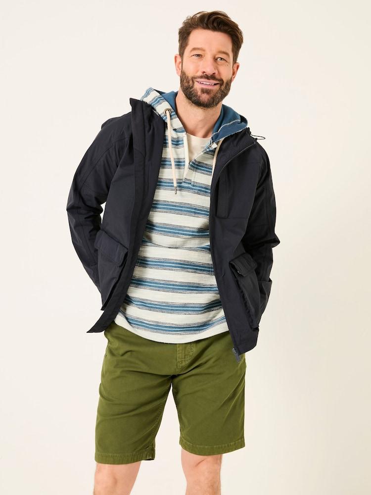 Fat Face Navy Waterproof Lightweight Jacket