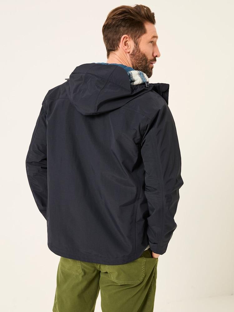 Fat Face Navy Waterproof Lightweight Jacket