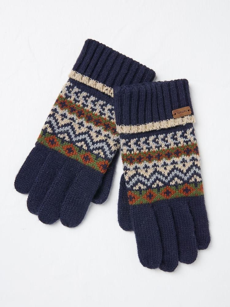 Fat Face Navy Whistler Gloves