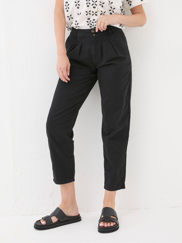 Fat Face Neva Black Twill Chino Trouser