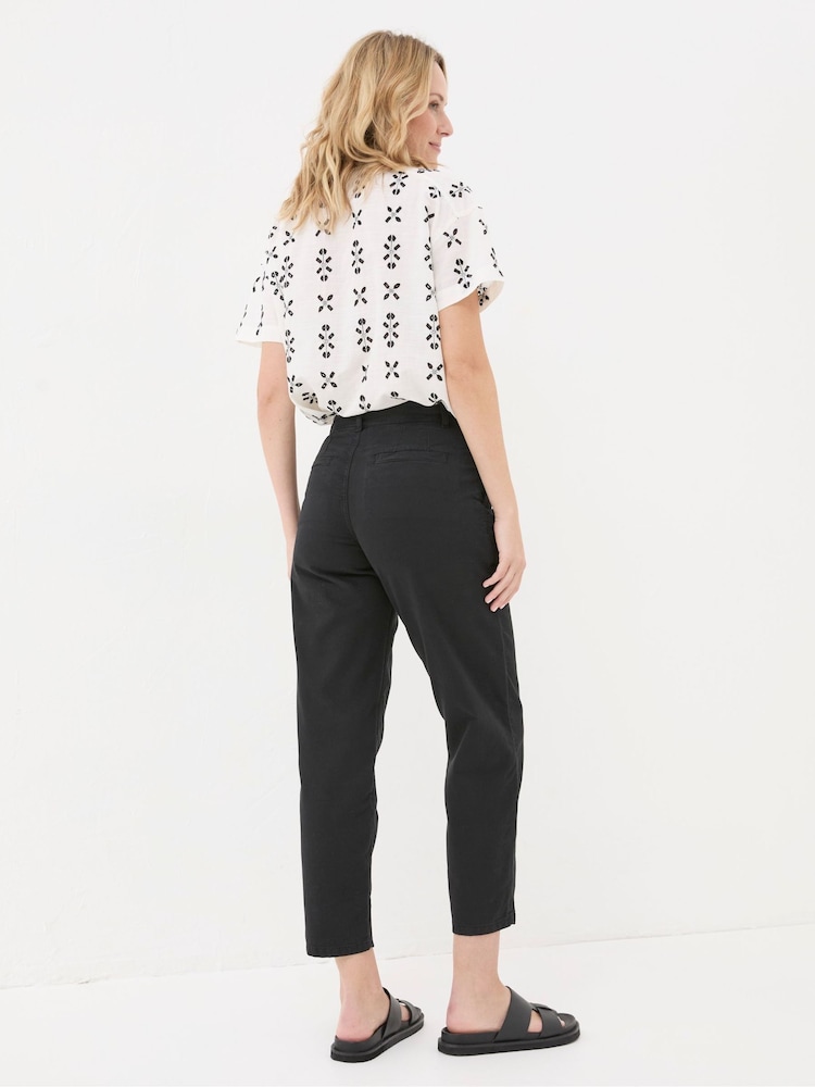 Fat Face Neva Black Twill Chino Trouser