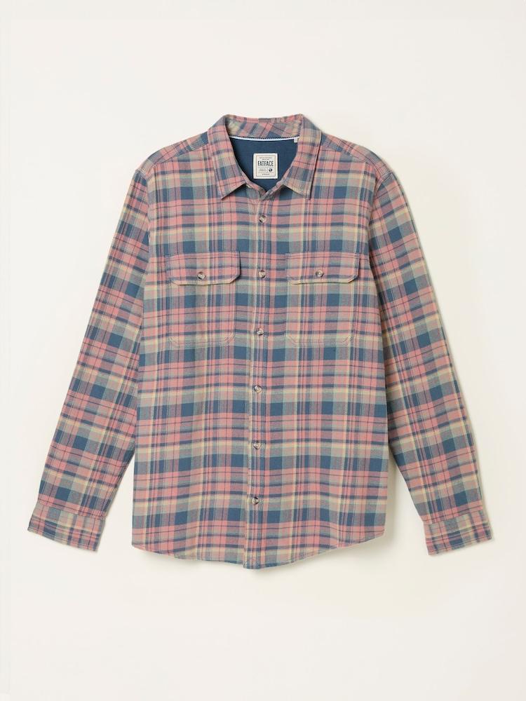 fat face Newby Rose Pink Long Sleeve Check Shirt