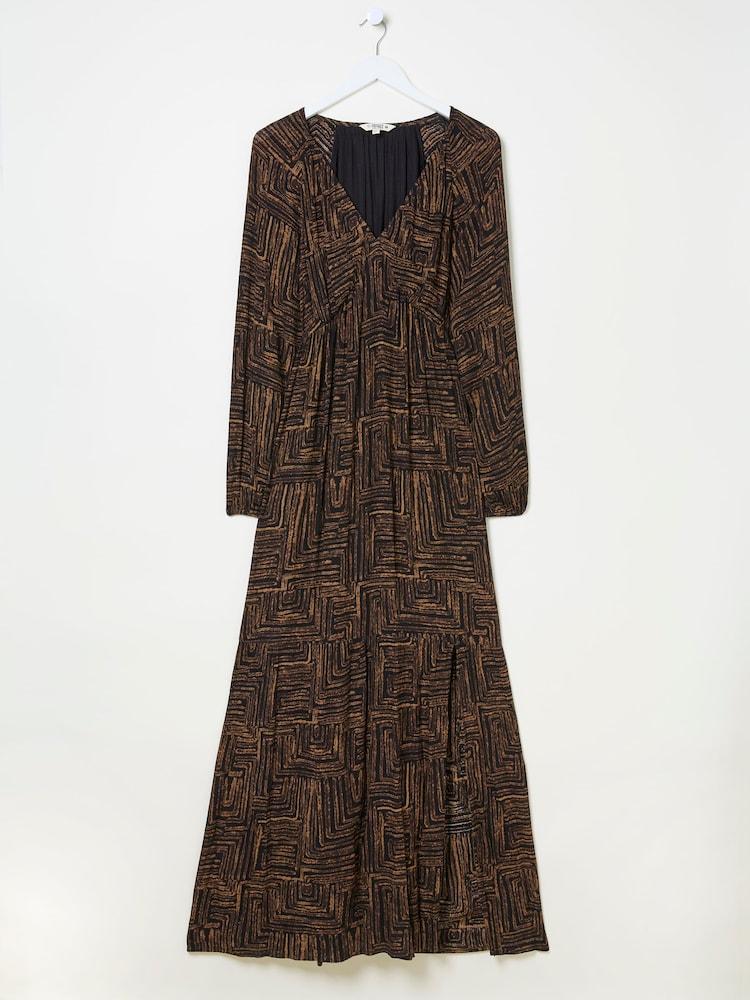 fat face Noelle Black Maxi Dress