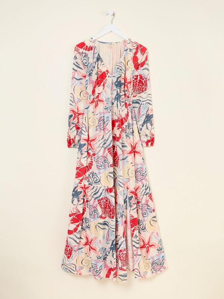 fat face Noelle Ivory Sea Scene Maxi Dress