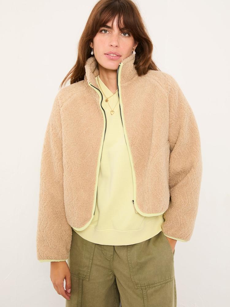 Fat Face Nova Natural Wave Fleece Jacket