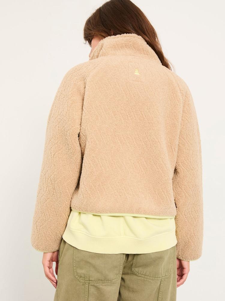 Fat Face Nova Natural Wave Fleece Jacket