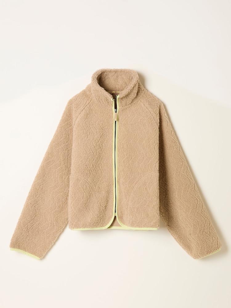 fat face Nova Natural Wave Fleece Jacket
