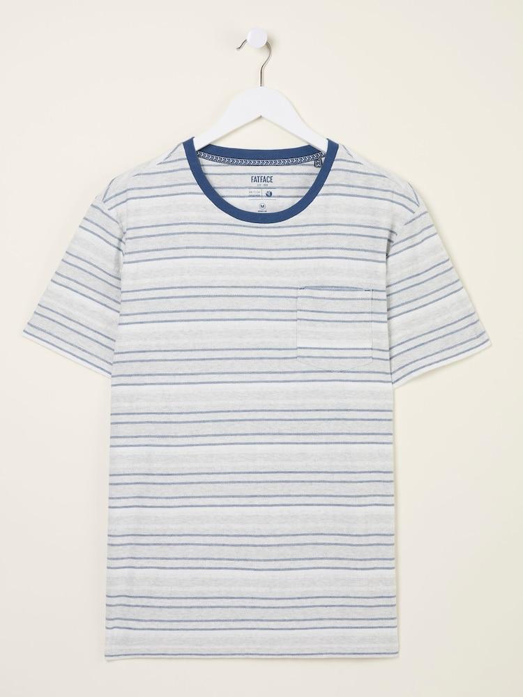 fat face Oakdale White Striped T-shirt