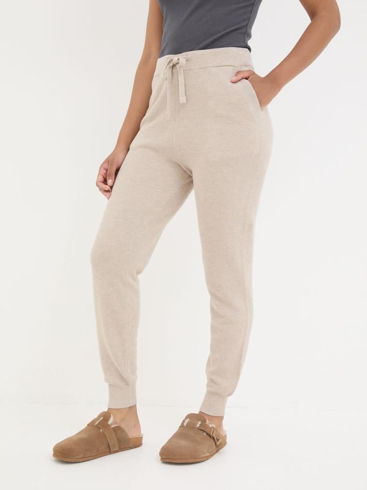 Fat Face Oatmeal Lounge Cuffed Joggers