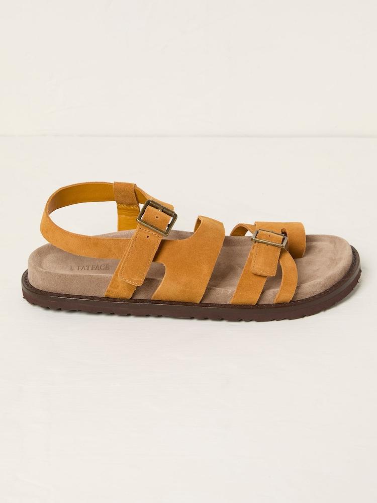 Fat Face Ochre Yellow Toe Post Sandal