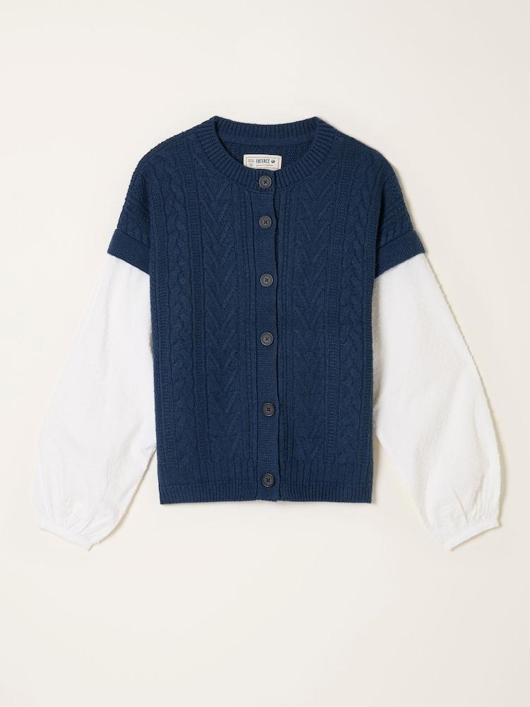 fat face Odette Navy Button Front 2 in 1