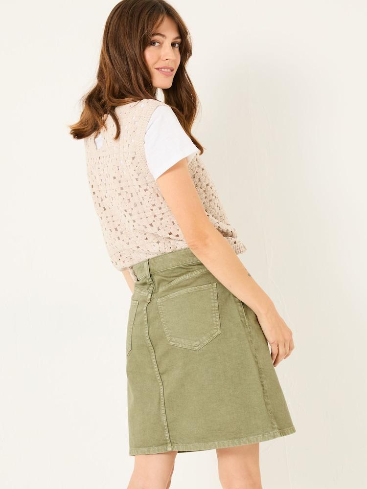 Fat Face Olive Green Hattie Skirt