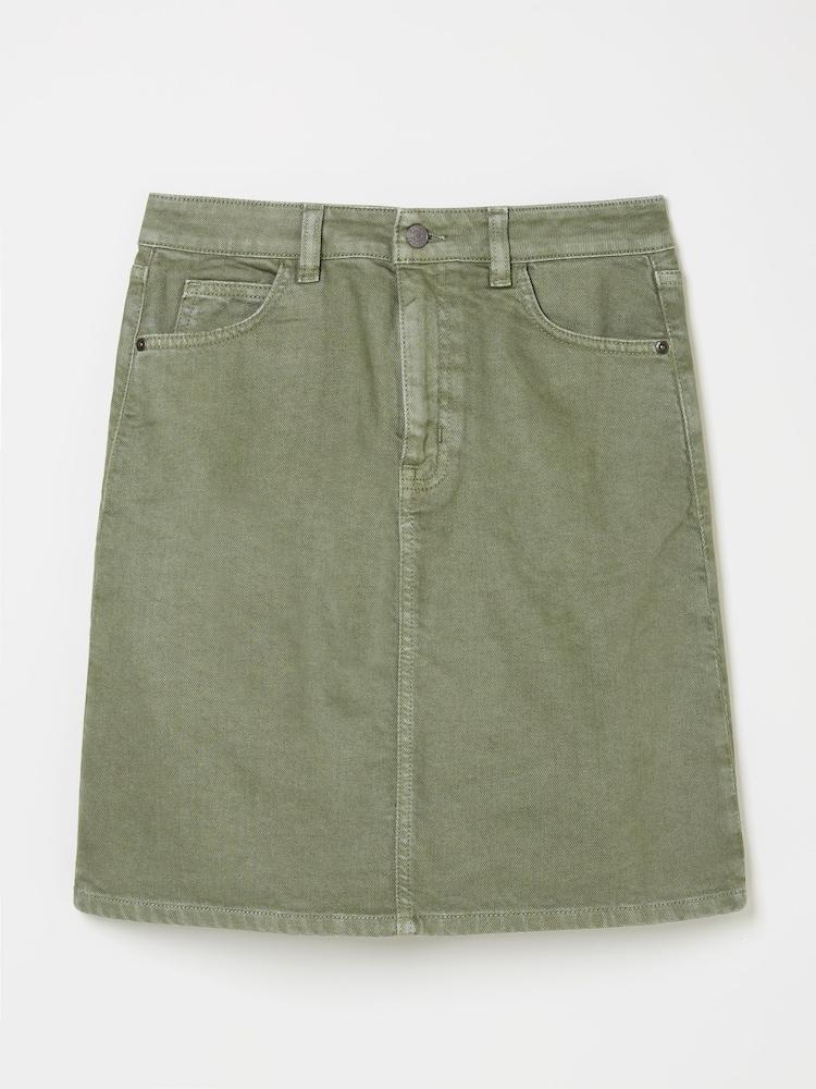fat face Olive Green Hattie Skirt