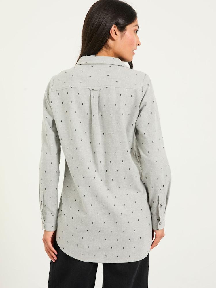 Fat Face Olivia Mid Grey Dobby Shirt
