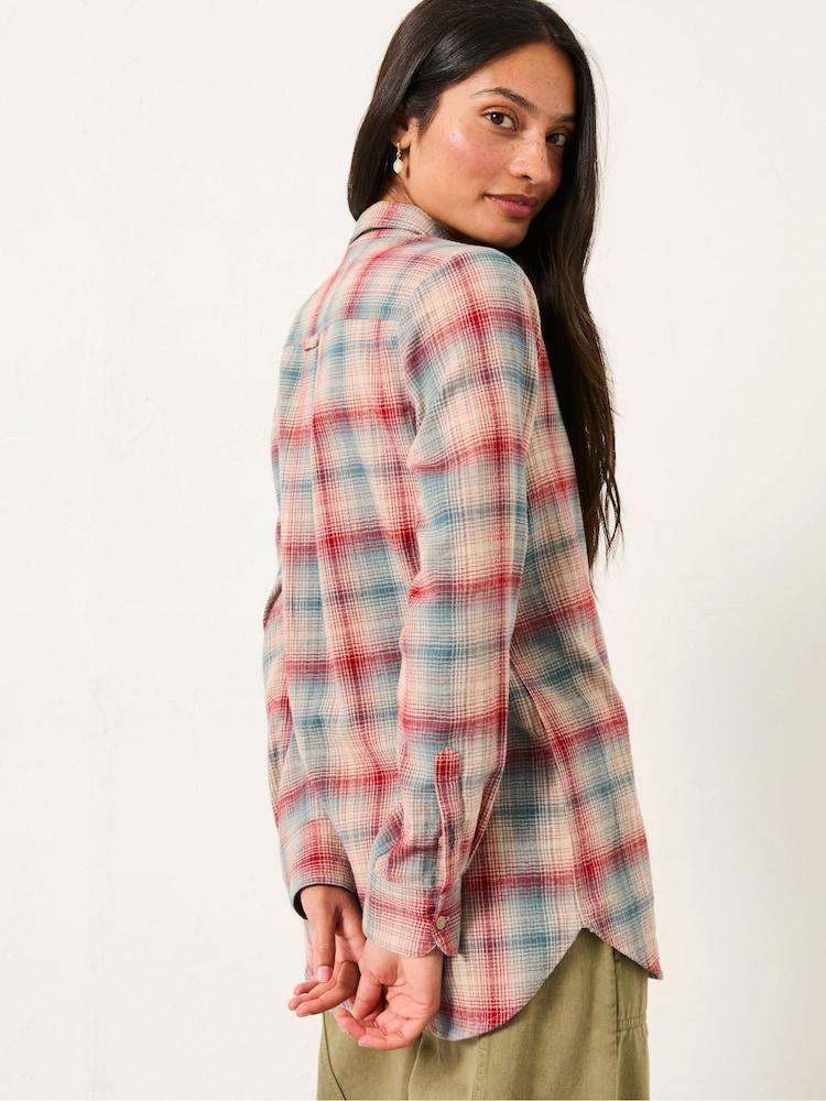 Fat Face Olivia Red Check Shirt