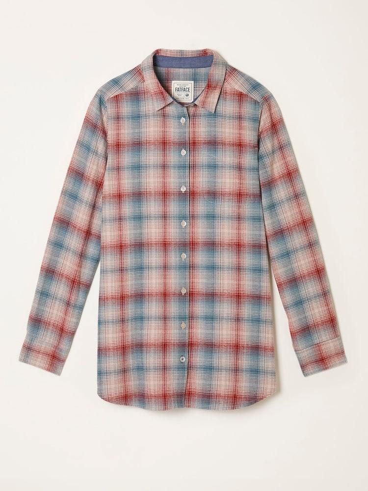 fat face Olivia Red Check Shirt