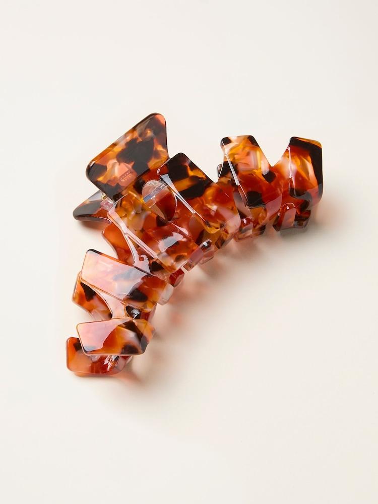 Fat Face Orange Claw Clip