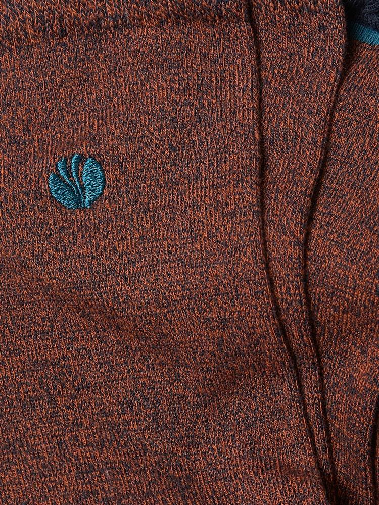 Fat Face Orange Plain Socks