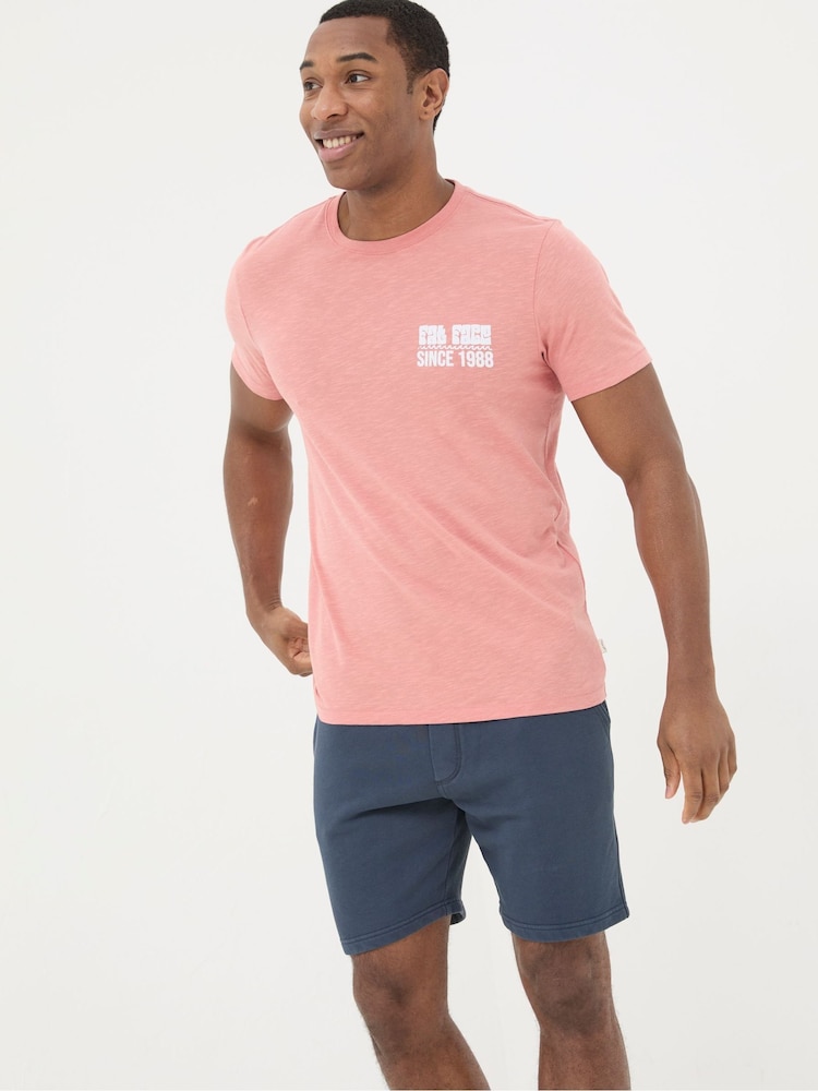 Fat Face Orange Sea La Vie T-Shirt