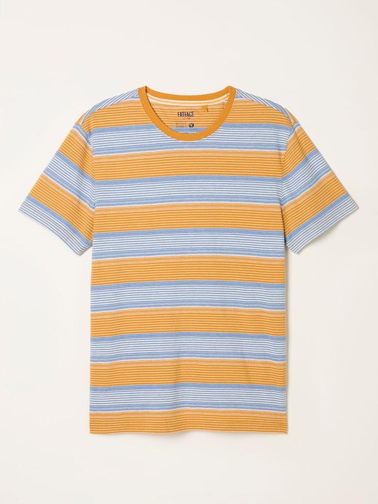 fat face Orange Stripe T-Shirt
