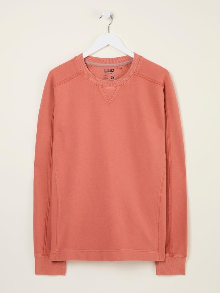 fat face Otterton Orange Crew Neck Sweatshirt