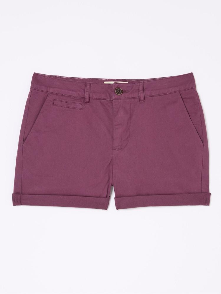 fat face Padstow Purple Chino Shorts