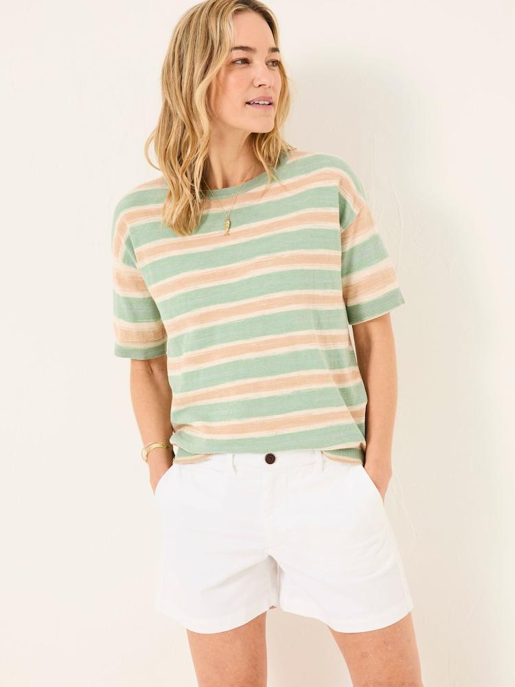 Fat Face Padstow White Chino Shorts