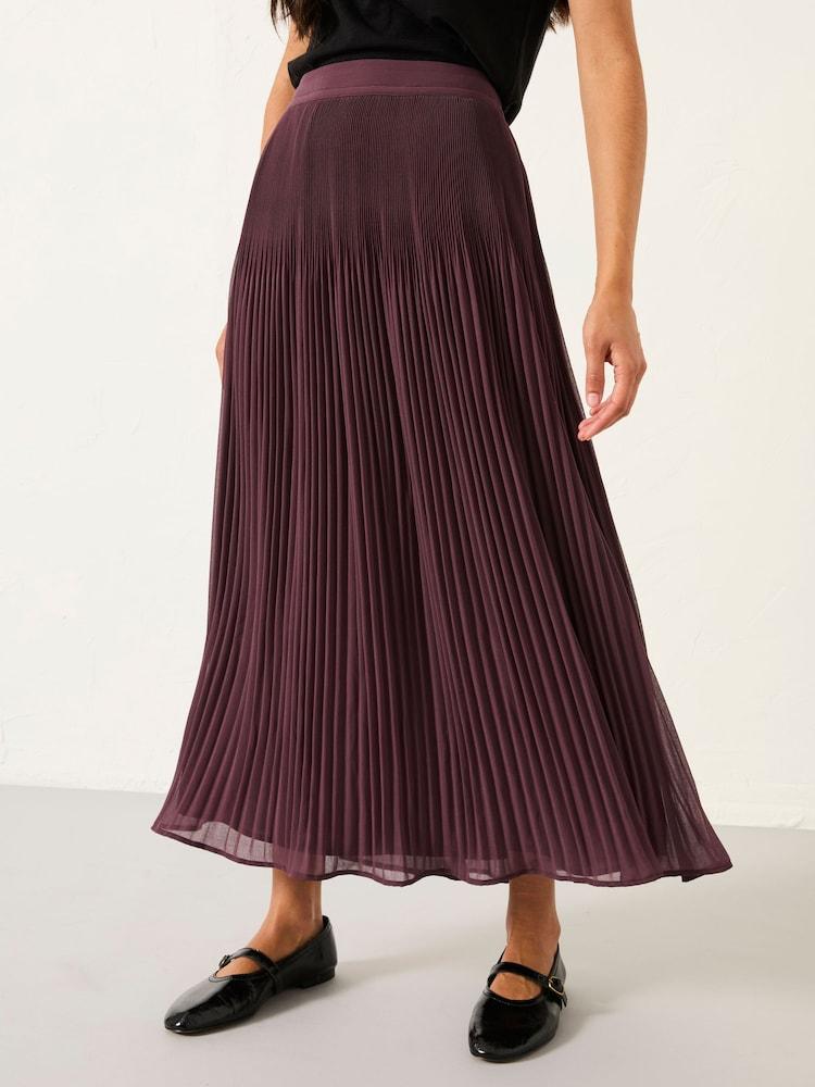 Fat Face Paignton Dusky Purple Midi Skirt