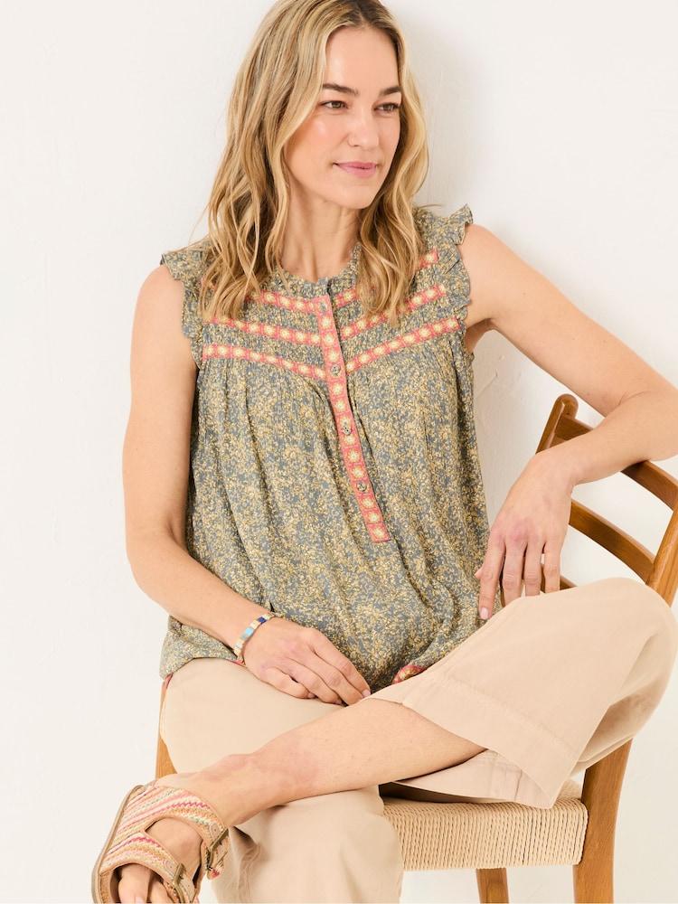 Fat Face Patsy Mid Grey Air Ditsy Tunic