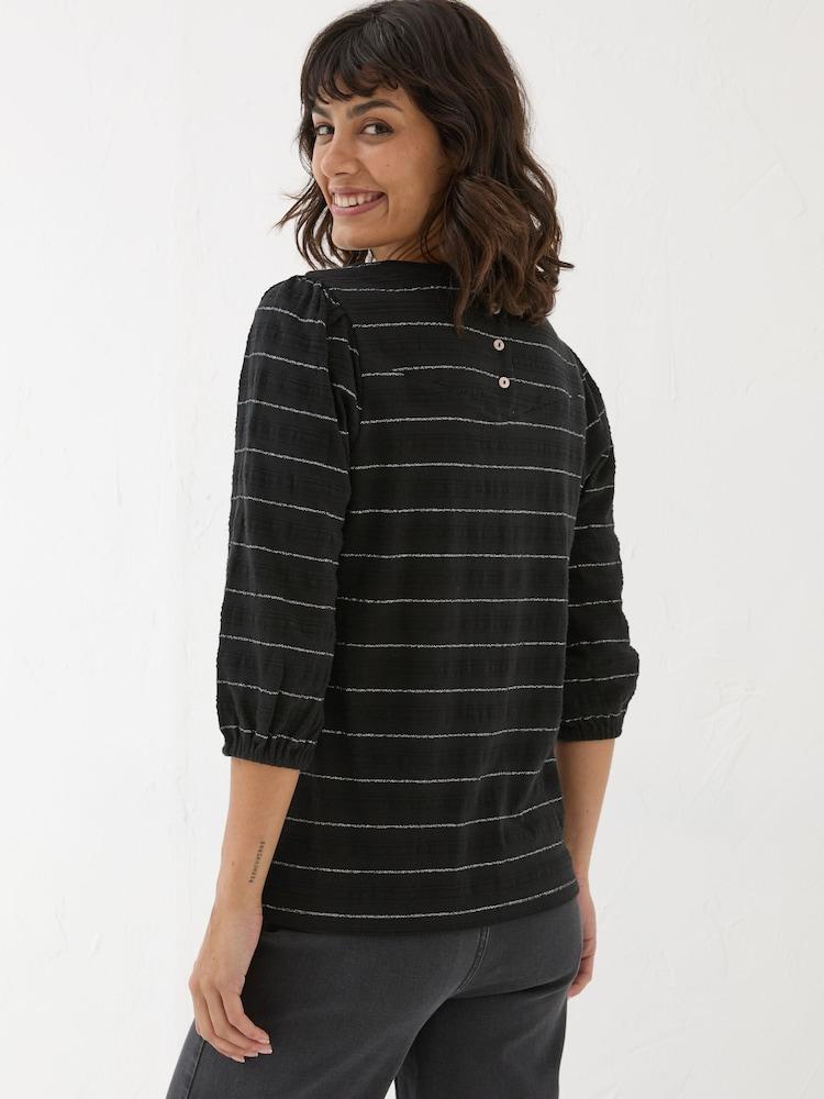 Fat Face Penny Black Stripe Top