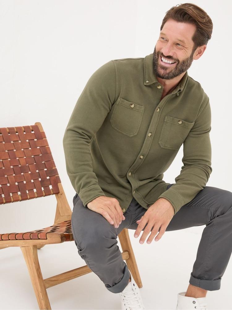 Fat Face Petworth Green Cotton Shirt