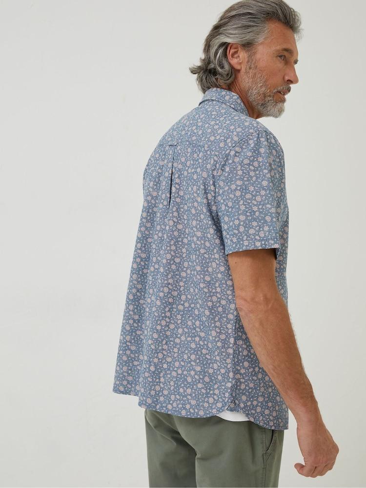 Fat Face Pink Floral Print Shirt