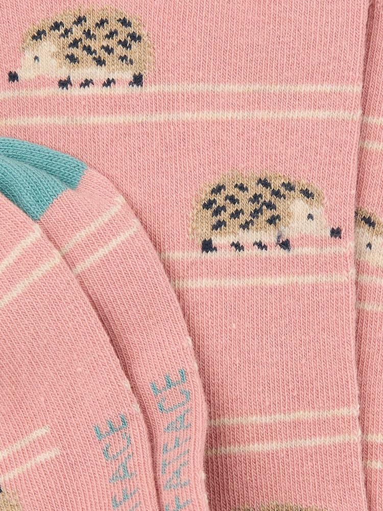 fat face Pink Hedgehog Socks