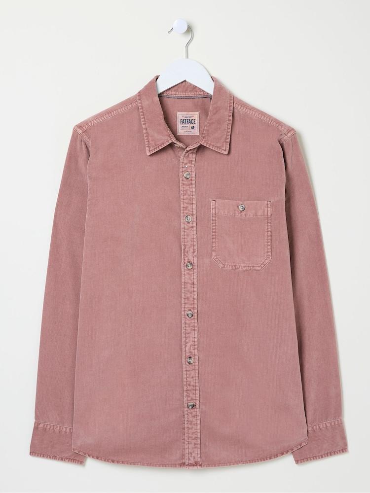 fat face Pink Long Sleeve Cord Shirt