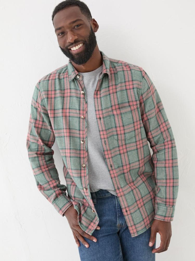 Fat Face Pink Long Sleeve Tring Check Shirt
