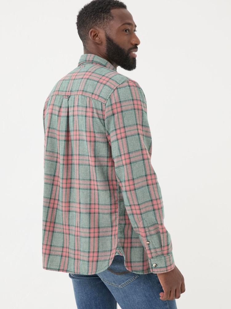 Fat Face Pink Long Sleeve Tring Check Shirt