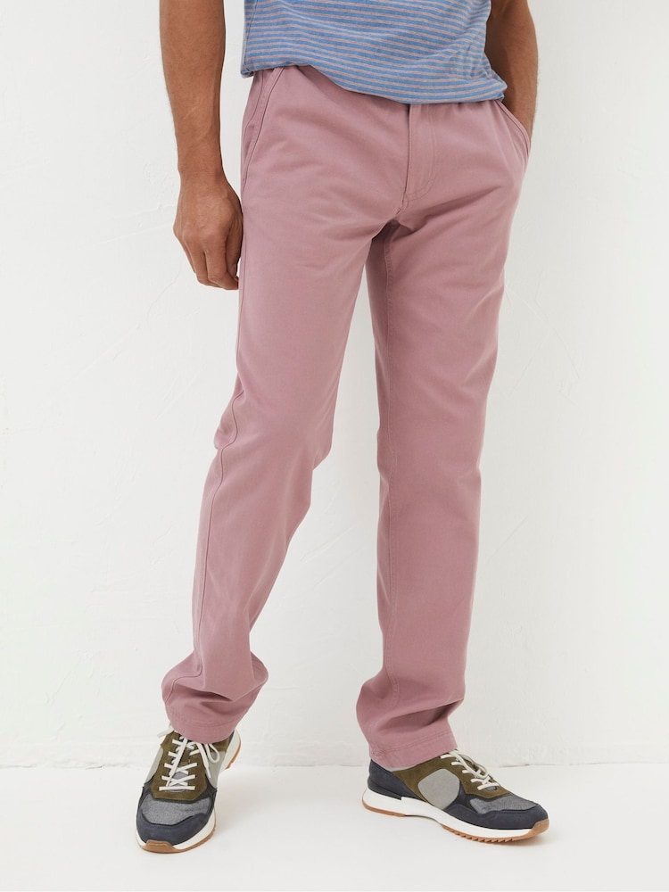 Fat Face Pink Modern Coastal Chinos Trousers