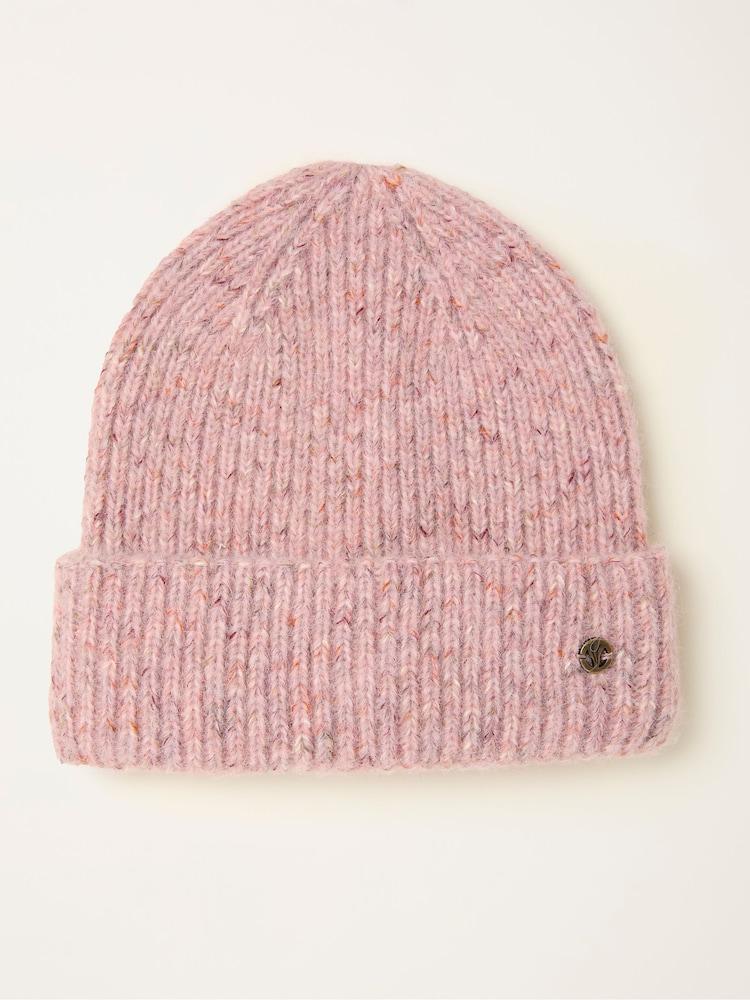 Fat Face Pink Nep Beanie