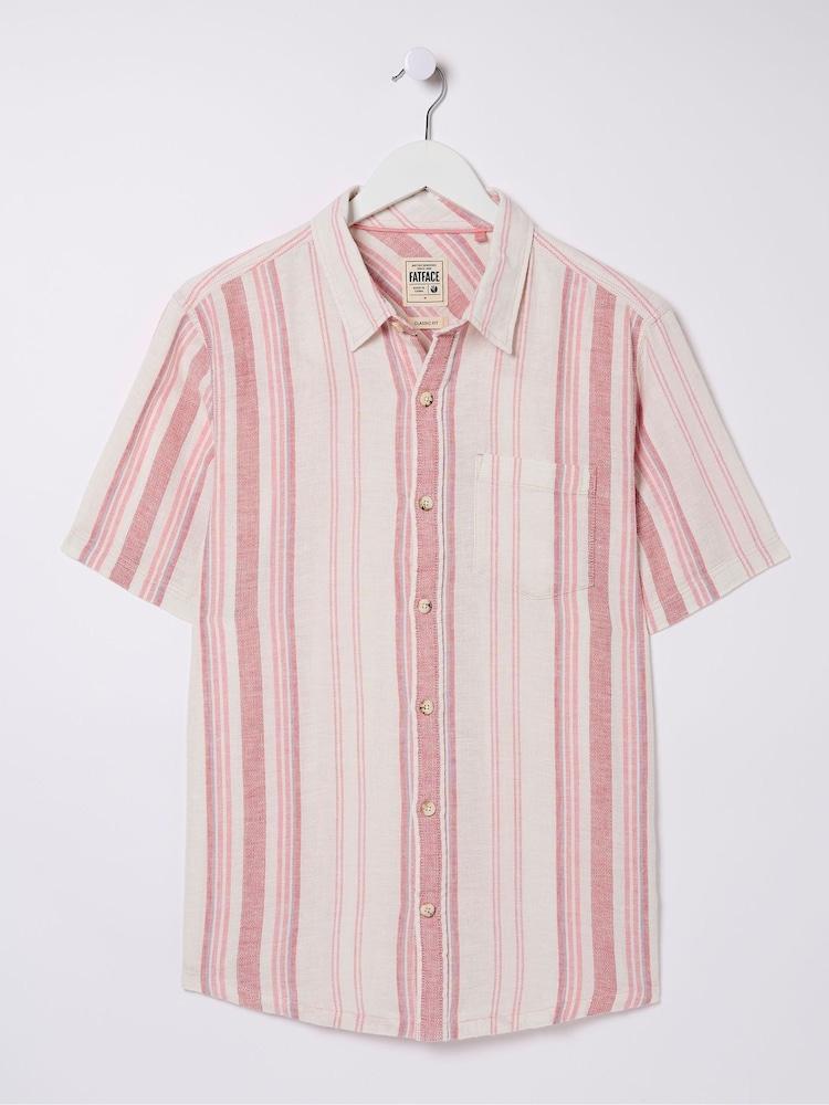 fat face Pink Short Sleeve Danby Stripe Shirt