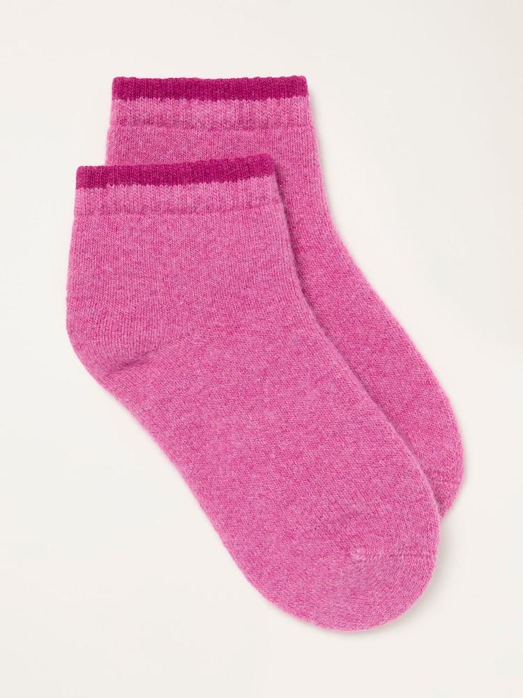 Fat Face Pink Thermal Lounge Socks
