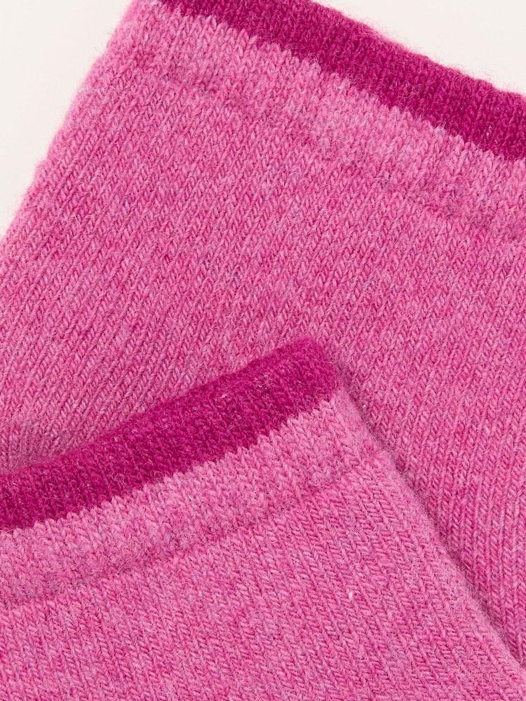 fat face Pink Thermal Lounge Socks
