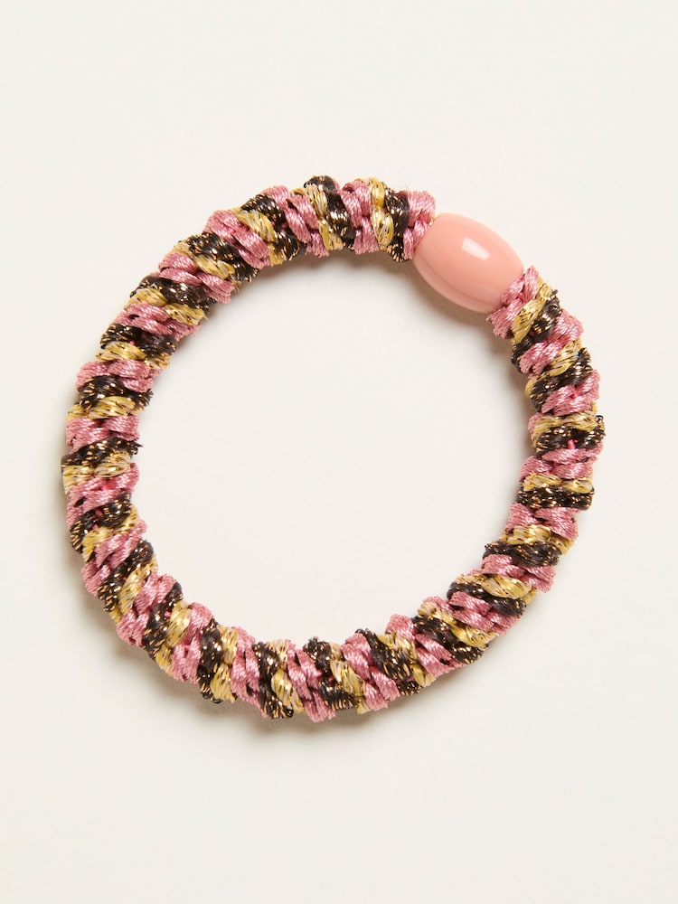 Fat Face Pink Twist Hair Tie