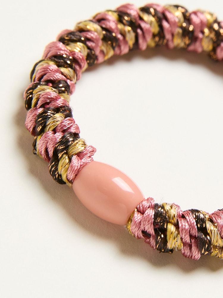 Fat Face Pink Twist Hair Tie