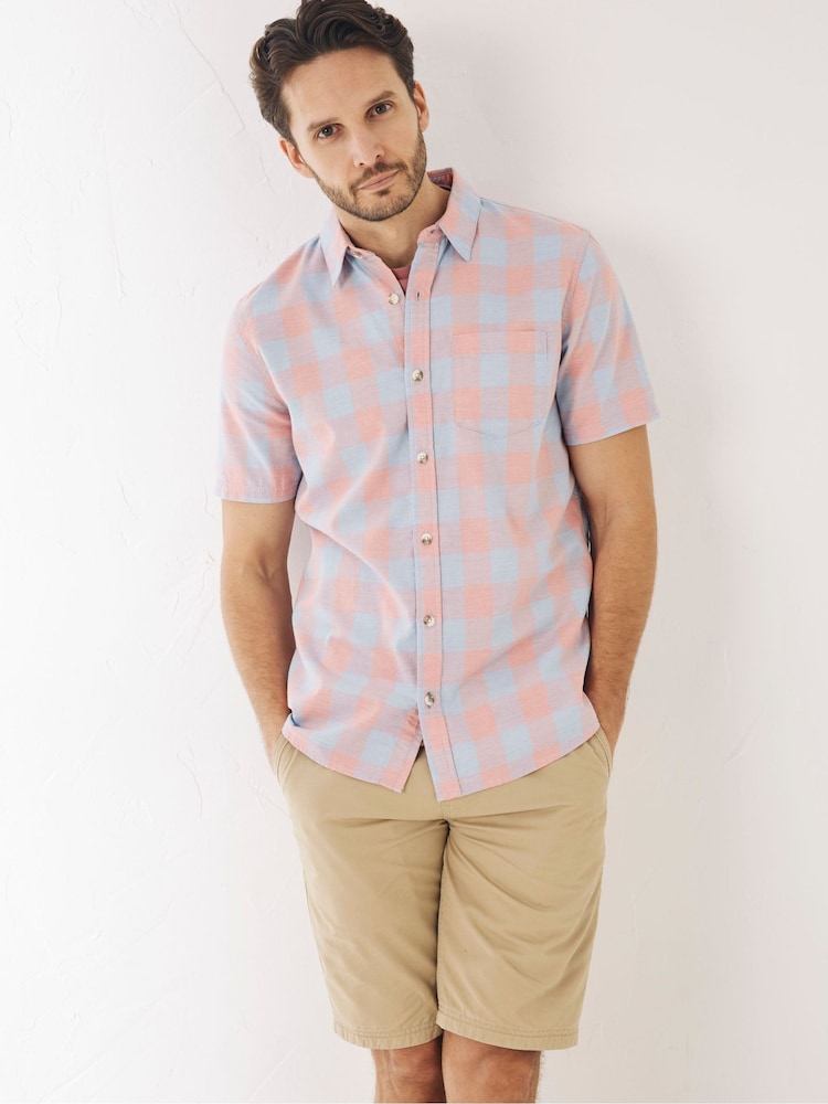 Fat Face Pink Warren Check Shirt