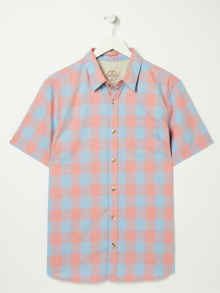 fat face Pink Warren Check Shirt