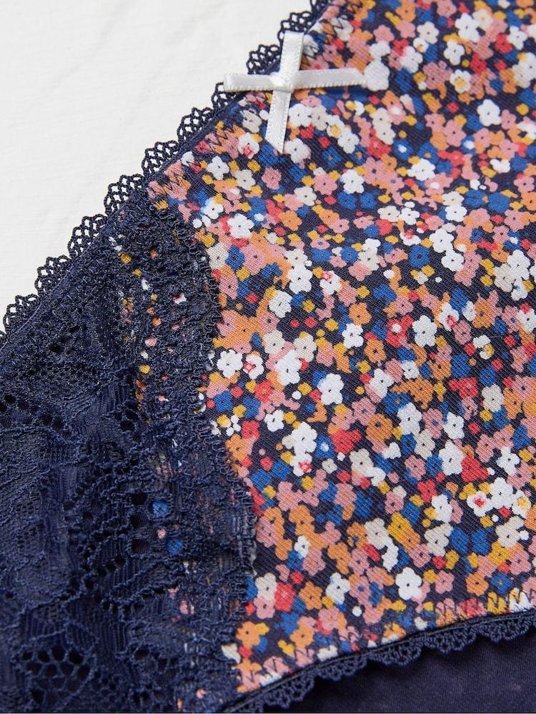 fat face Pop Blue Mini Floral Knickers